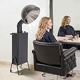 TuiLesoung Hooded Conditioning Hair Dryer, 1200W Professional Salon Dryer with Legs On Wheels, 60-Minute Timer, 3 Level Adjustable Temperature, Adjustable Hood Angle for Home Beauty Salon Studio