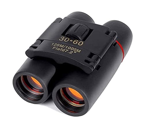 SMSOM Binoculars for Adults and Kids, HD Binoculars, 30x60 Compact Binoculars for Bird Watching, Theater and Concerts, Hunting and Sport Games, Black