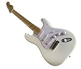 Solid Body Electric Guitar, White Maple Fretboard & Single-Coils, Full Size 6-String for Beginner Practice & Stage (Guitarra Electrica)