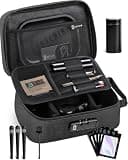 Large Smell Proof Bag with Combination Lock, Odor Proof Storage Box with Activated Carbon Lining, Lockable Travel Organizer with Removable Dividers, Water-Resistant Storage Case for Home and Travel