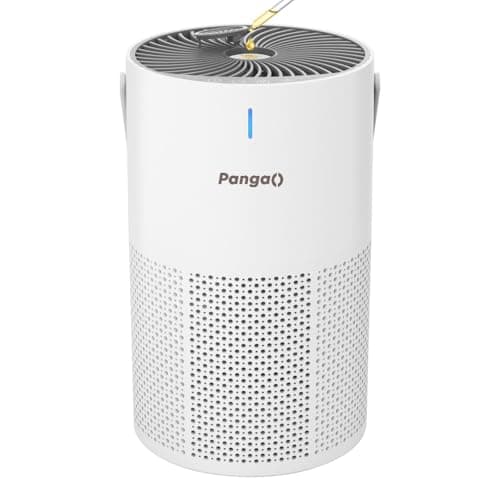 pangaO Core Mini Air Purifier For Coverage Area 183 Sq Ft, H13 Truehepa Filter, Remove 99.97% Dust, Smoke, & Pollen, With Fragrance Sponge, Type C USB Cable, Portable Air Purifier for Home & Car