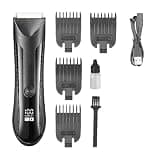 DAXXIN Hair Cutting Tool, Hair Clipper Cordless Hair Trimmer Professional Beard Trimmer IPX5 Waterproof Rechargeable Shaving Machine for Men(Black with Box)
