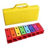Omquot Glockenspiel Educational Colorful Xylophone Adjustable Tone for Children Musical Toy Aluminium Plastic