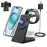 3 in 1 Magnetic Wireless Charging Station Apple 20W Charger Stand Magnetic Wireless Charger for iPhone 16 15 14 13 12 Pro/Pro Max/Plus/Mini AirPods 2/3/Pro iWatch Ultra/8/7/SE/6/5/4/3/2 (3 in 1)
