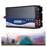3000W 4000W 5000W Inverter Pure Sine Wave DC 12V/24V/48V/60V/72V to AC 110V/220V Power Inverters with Car Solar for Vehicles Home with LCD Display(4000W,72V to 220V)