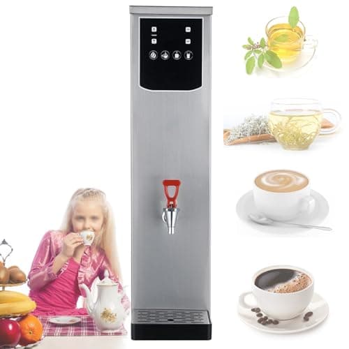 Instant Water Boiler,20L Commercial Autofill Stainless Steel Kettle, 2.5kW Fast Boiling Water w/Non-Drip Tap,for Offices and Staff Canteens