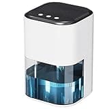 Dehumidifier for Home, 2L Portable Small Dehumidifier for Bedroom and Basements, Quiet Operation, 6.5 x 6.5 x 9.7 in Compact Size, Efficient Moisture Removal for RV and Bathroom