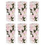 JOMCYDM 6 Pack Wedding Artificial Flower Arch Faux Flowers Floral Arrangement Center Piece for Wall Table Party Home Decoration (Light Pink)