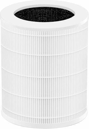 AWO 1 PACK Replacement Air Filter Compatible with Crecolife KJ402F-A1,CL-470 / Jerdazen JZ-450F / Zendar KJ402F-RF Air Purifier,3-IN-1 Filtration Activated Carbon H13 True HEPA Filter