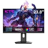 KTC 24 Inch Gaming Monitor 180Hz - 2K 1440P Computer Monitors, Fast IPS Vertical Monitor with HDR 400, Adaptive Sync, Up to 185Hz, HDMI & Display Port, Tilt Pivot Height Adjustable, Vesa Mount, H24T7
