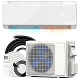 COWSAR 9000 BTU Mini Split Air Conditioner & Heater, 20.5 SEER2 115V Wall Mount Heat Pump, Alexa Enabled Efficient Cooling & Heating for Bedroom, Office, Room