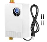 LFEVTZ 110V Electric Tankless Water Heater 3000W, Instant Under Sink Hot Water Heater with Digital Display, Portable Mini Water Heater for Kitchen, Bathroom, RV