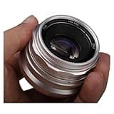 DSLR Camera Lens, 35mm F1.6 V APS-C Prime Lens,Compatible for Sony E A6600 6500 Fuji XF Canon EOS-M M50 Panasonic/Olympus Micro 4/3(Silver,XF)