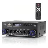 Joengoep AK52 Home 2.1 Channel Bluetooth 5.0 Stereo Receiver Amplifier, Home 400Wx2+300W Subwoofer Out, FM Radio, USB/SD/AUX, MIC Echo, Remote for Passive Speakers