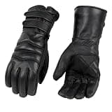 Milwaukee Leather Men's Leather Gauntlet Lined Motorcycle Hand Gloves - 4X-Large