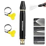 High Pressure Water Hose Nozzle, 2026 Upgraded Metal Car Wash Spray Gun with Booster, Leak-Proof, 3 Adjustable Modes for Garden & Car Use 1 Pack