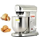 3-in-1 Electric Stand Mixer,Multifunction Blender,Stand Mixer,3 Speeds Adjustable,With Egg Beater,Beater and Dough Hook,Commercial Kitchen Cake Mixer,For Cookie,Cake,Bread Baking StainlessSteel-10L