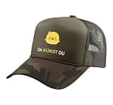 Da Kükst Du I Funny Easter Eggs Children Chicken Chicks Trucker Hat with Adjustable Mesh Back, Camo Green