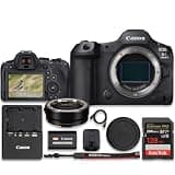 Canon EOS R5 Mark II Mirrorless Camera (Body Only) with Mount Adapter EF-EOS R + SanDisk Extreme PRO 128GB Memory Card (11pc Bundle)