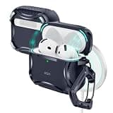 ESR for AirPods 4 Case, Compatible with AirPods 4th Generation Case (2024), Compatible with MagSafe, Powerful Drop Protection, Magnetic Lid, Cyber Series, Blue