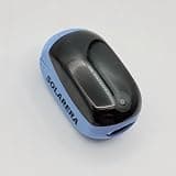 SOLARERA Fingertip Pulse Oximeter for Adults, Instant SpO2 & Heart Rate Monitor, Portable & Rechargeable with Protective Silicone Cover, Accurate Blood Oxygen Saturation Reader (Blue)
