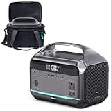 DARAN Portable Power Station 350W (600W Surge), Solar Generator 288Wh LiFePO4 Battery Backup with AC Outlets, 7-Port Design Power Bank for Camping, Hurricane Emergency RV