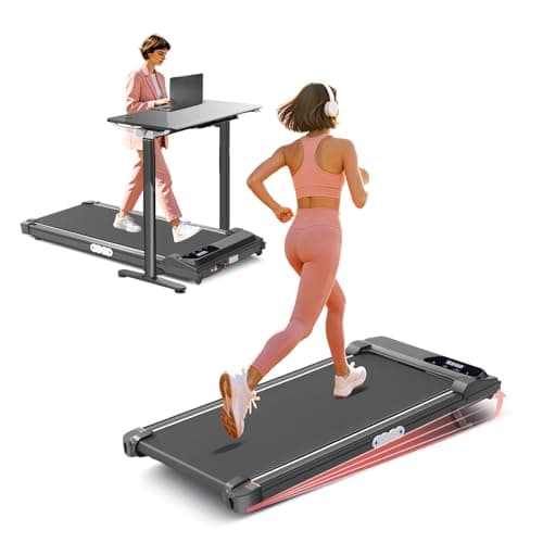 Walking Pad Treadmill with Incline, 0.6-7.6MPH Portable Treadmill for Home Small, 3.0HP Electric Mini Treadmills for Home Exercising, Under Desk Walking Pad Treadmill for Small Spaces, 350LBS