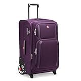 ROPLUS Laduga Softside Expandable Luggage with Large Steel Wheels Checked-Luggage Suicase (Purple, 29-Inch)