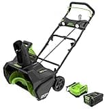 Greenworks 80V (75+ Compatible Tools) 20” Brushless Cordless Snow Blower, 2.0Ah Battery and Charger Included