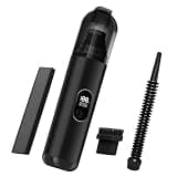 Car Vacuum Portable Cordless, Handheld 2-in-1 Blow and Suction Mini Car Vacuum Cleaner with Digital Display, 2600 mAh Battery, Multi-Nozzle for Home and Car Cleaning