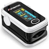 Pulse Oximeter,OLED Display Oxygen Monitor Fingertip,Blood Oxygen Saturation Monitor(SpO2) with Carrying Case,Silicone Cover
