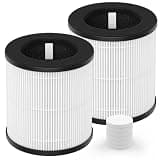 Breabetter 2-Pack D10 Replacement Filter Compatible with Tailulu D10 Air Purifier, 3-Stage Filtration System, with Aromatherapy Tablets