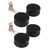 HEANUJJ 2pairs Car Tweeter Speakers Mini Dome High Fidelity Sound Compact Design for Dashboard and Door Installation Enhance Auto Audio System Treble Clarity