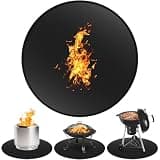 30" Fire Pit Mat for Solo Stove Bonfire - Round Fireproof Under Grill Mat for Deck, Waterproof & Oil-Proof BBQ Floor Pad for Solo Stove Fire Pit Accessories
