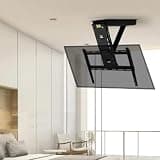 Monitor Mount,tv Wall Mount, Monitor Bracket - 0-85° Flip Down Electric Telescopic Electric TV Riser with Auto Lift, Motorized TV Mount for 32-65 Inch TVs