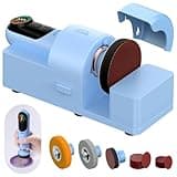 LET'S RESIN 4-in-1 Electric Resin Sanders and Polisher, 2000mAh*2 Large Battery Capacity, Powerful 3-Speed, LCD Display, Compact and Lightweight for Resin Grinding, Glass, Metal, Jade,etc