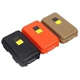 Compatible with 3Pcs Outdoor Survival Box, Container Storage Case Plastic Shockproof Boxes Airtight 3 Assorted Colors 4.88'' x 2.93'' 1.37''