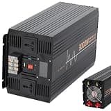 VTCMKAZYT Power Inverter DC 12V 24V 48V to AC 110V/220V Pure Sine Wave Car Voltage Converters with Alligator Battery(3000W,48Vto110V)