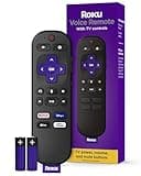 Roku Voice Remote | Replacement TV Remote Control with Voice Control, Simple Setup, & Pre-Set App Shortcuts - Compatible with Roku TV, Players, & Audio Devices