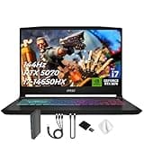 msi Katana 15.6" 165Hz QHD Gaming Laptop, NVIDIA GeForce RTX 5070 8GB, 16GB DDR5 RAM, 2TB Storage(1TB SSD & 1TB Docking Station), Intel Core i7-14650HX, 4 Zone RGB Backlit Keyboard, Win 11, Black