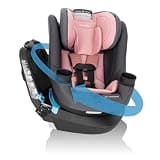 Evenflo REO by Revolve360 Rotating 2-in-1 Convertible Car Seat, 360 Degrees, Infant to Toddler, Forward and Rear Facing, Compact Design, One-time Install (Lenox)