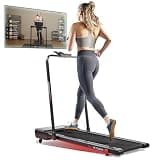 Sunny Health & Fitness Treadpad® Treadmill, 7% Auto Incline and Handlebar