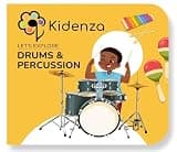 Kidenza Let's Explore Drums and Percussion Board Book for Kids Ages 2-6, with Facts, Activities, and Stories About Drums and Percussion instruments