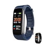 Qurove Heartcalm Wrist Monitor Smart Fitness Tracker Watch for Women Men, IP67 Waterproof Smart Band with Heart Rate Monitor, Sleep Step Counter, Smart Notifications (Blue)