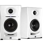 Kali Audio LP-UNFW 4" Ultra Nearfield Studio Monitors - Powered Active Studio Speakers System for Music Production - Bluetooth, USB-C, TRS & RCA Input - 3D Imaging Waveguide, Boundary EQ - White, Pair