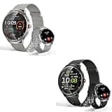 MOLOURK Smart Watches for Men Women, Waterproof Fitness Tracker, 1.43'' AMOLED Touchscreen Smartwatch for Android & iPhone, 150+ Sports Modes, Heart Rate/SpO2/Stress/Sleep Monitor, 4 Bands
