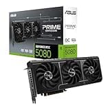 ASUS The SFF-Ready Prime GeForce RTX 5080 OC Edition 16GB GDDR7 Graphics Card, NVIDIA, (PCIe 5.0, HDMI/DP 2.1, 2.5-Slot, Axial-tech Fans, Vapor Chamber, Dual BIOS)