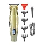 DAXXIN Hair Cutting Tool, Electric Clipper, Retro Metal Men's High-end Trimmer Intelligent Digital Hair Trimmer, Oil Head