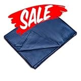 YEMYHOM 100% Cotton Weighted Blanket Cover 48"x72", Soft Removable Duvet Cover for Heavy Blanket, Machine Washable(Navy Blue)