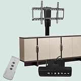 Electric TV Lift Mount with 360° Rotation to Left and Right, Motorized Ceiling TV Mount, Hidden in Cabinet, Suitable for 26-70 Inch LED Screens